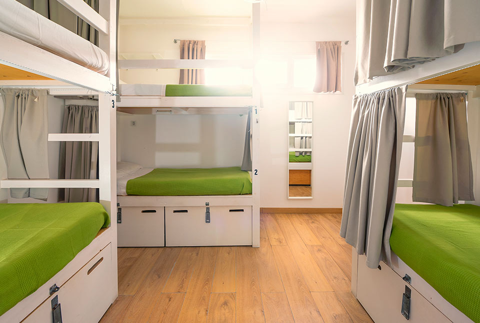 Room with bunk beds, Tarifa Kite Hostel